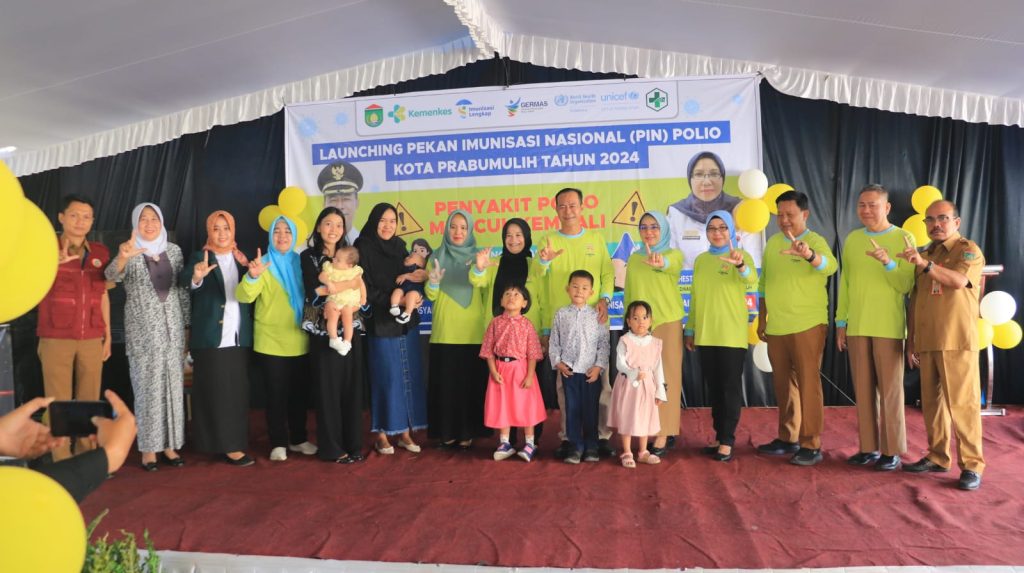 Pj Walikota Prabumulih Buka Launching PIN di Puskesmas Delinom