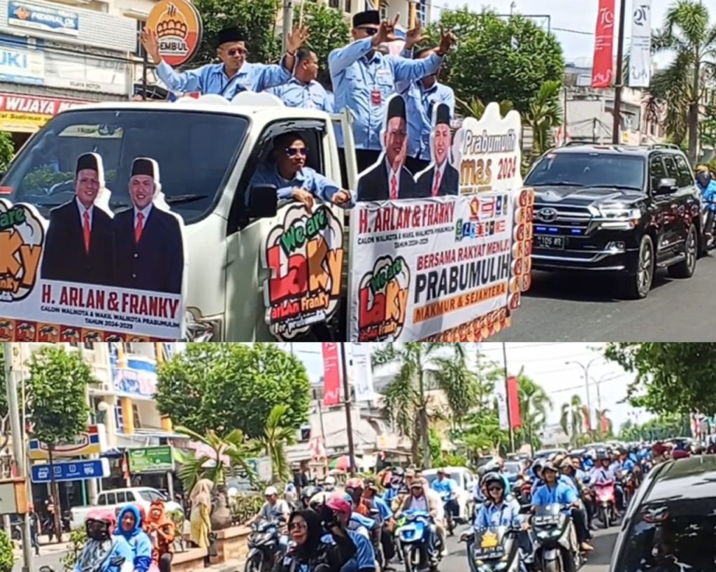 Massa LAKY Padati Jalan Kota Prabumulih Inginkan Perubahan