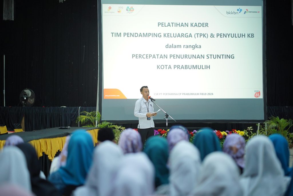 Komitmen PT Pertamina EP Prabumulih Field Turunkan Angka Stunting, Gelar Pelatihan TPK