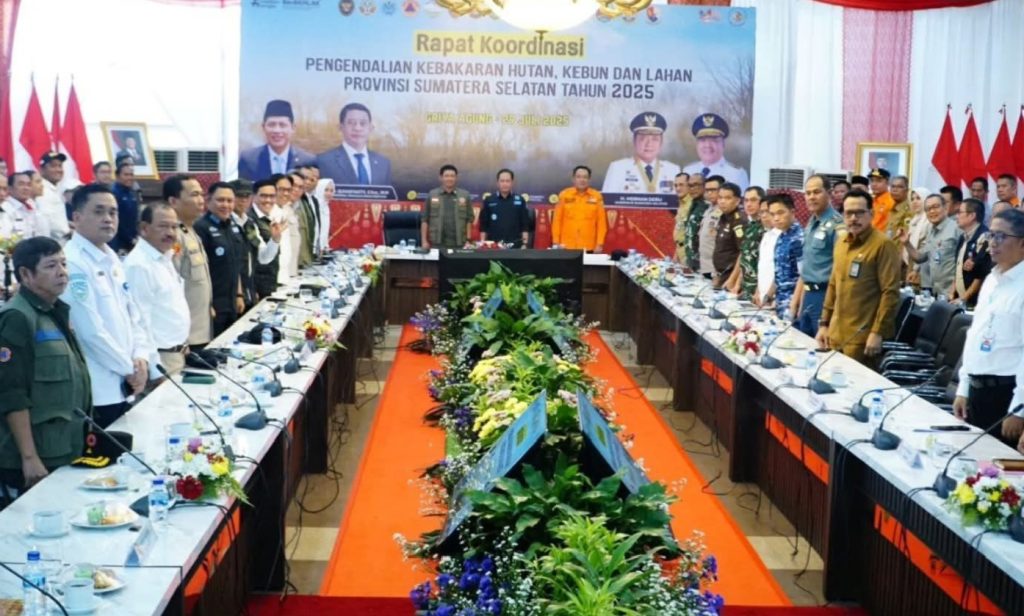 Pencegahan & Penanggulangan Karhutla, Wagub Sumsel Gelar Rakor Beri Apresiasi Semua Pihak