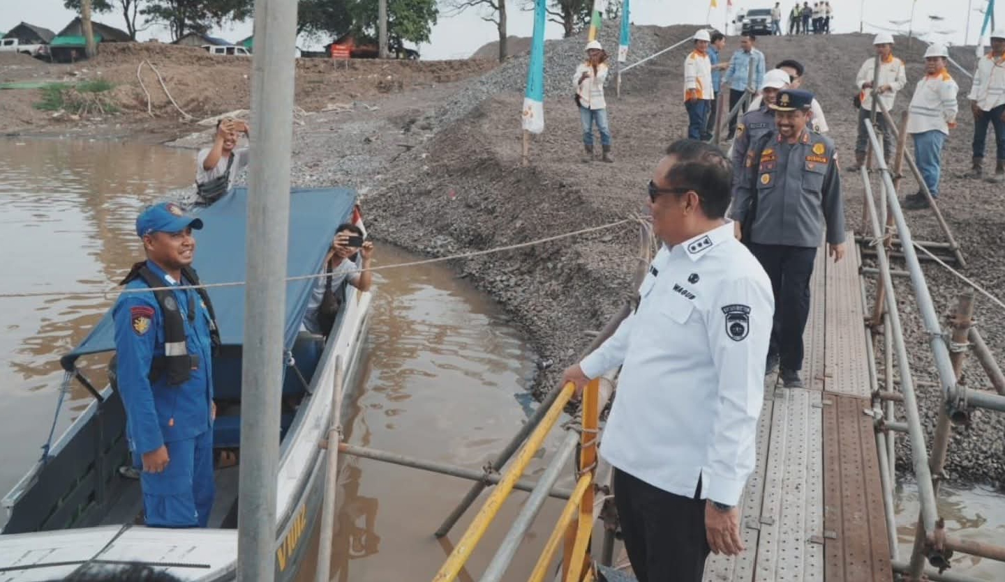 Wagub Sumsel Kunker ke Sungai Lematang, Survei Jalur Alternatif Angkutan Batubara