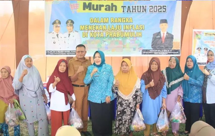 Wali Kota Prabumulih Hadiri Pasar Murah di Desa Rambang Senuling