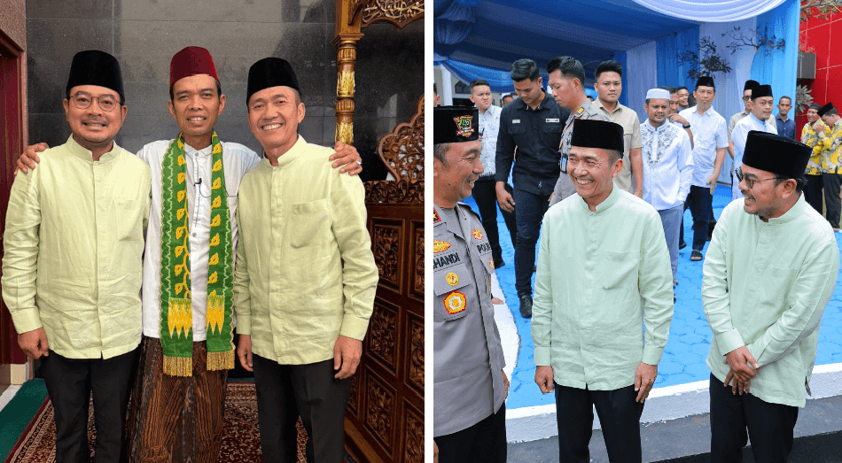 Safari Jum’at di Masjid Assa’adah, Wako dan Wawako Palembang Hadir Bersama Ust Abdul Somad