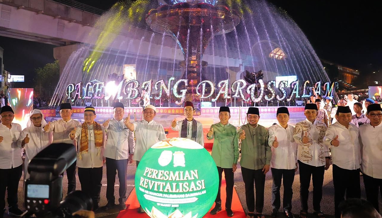 Sah! Air Mancur Cempako Telok, Wako: Bukan Ikon Baru Saja Melainkan Simbol Peradaban Identitas Palembang