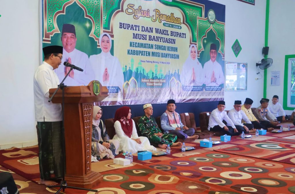 Safari Ramadhan Pemkab Muba di Tebing Bulang, Wabup Ajak Warga Bangun Daerah Bersama