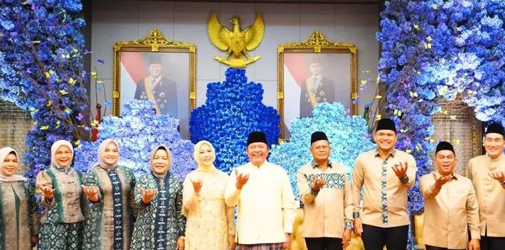 Silaturrahmi Antar Daerah, Wako Prabumulih Hadir di Open House Gubernur Sumsel