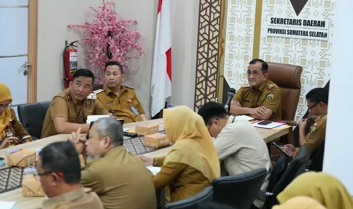 Sekda Sumsel Edward Candra Ikuti Rakornas Pengendalian Inflasi 2026