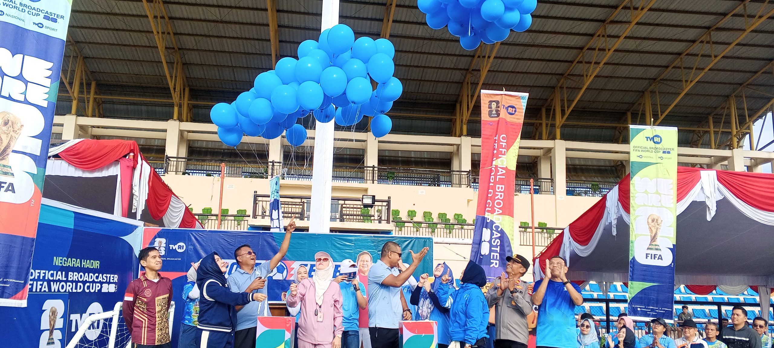 Senam Sehat Pemkot Prabumulih Bersama Masyarakat & Semarak Bola Gembira Sambut Piala Dunia 2026