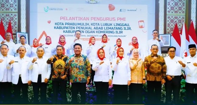 Ketua TP PKK Prabumulih Ikuti Pelantikan Dewan Kehormatan dan Pengurus PMI