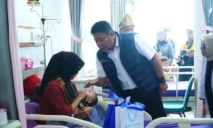 Bakti Sosial HUT Sumsel ke-80, Gubernur Sumsel Kunjungi Operasi Bibir Sumbing