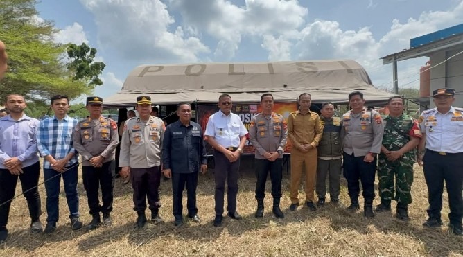Antisipasi Karhutla, Ketua DPRD Prabumulih dan Forkompinda Cek Posko Siaga